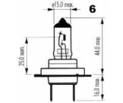 NARVA H7 12V 55W PX26d