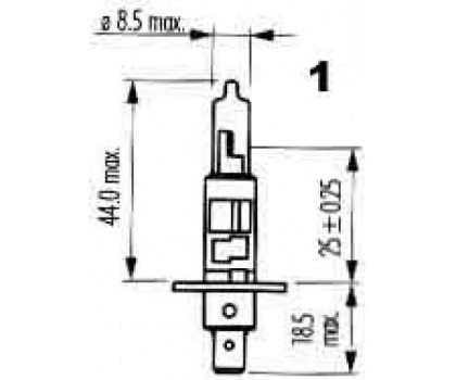 NARVA H1 12V 130W P14,5s