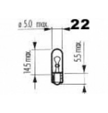 PHILIPS W2W 12V W2x4,6d