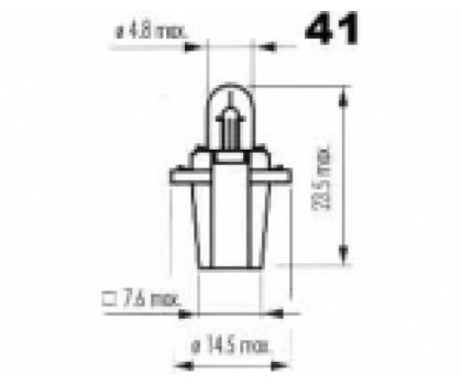 TRIFA 24V 1,2W B8,5d