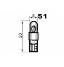 Autožárovky s plastovou paticí W2x4,6d NARVA