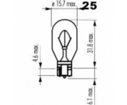 NARVA 12V 16W W2,1x9,5d (US norma)