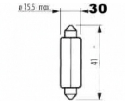 NARVA 12V C15W SV8,5 15x41mm